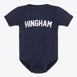 Hingham Massachusetts Classic Curve Baby Onesie