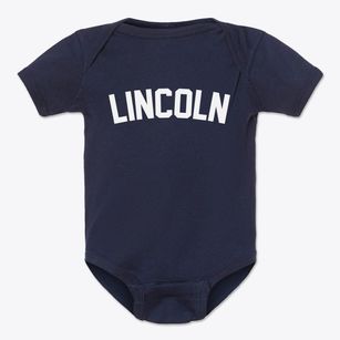 Lincoln Rhode Island Classic Curve Baby Onesie
