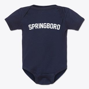 Springboro Pennsylvania Classic Curve Baby Onesie