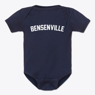 Bensenville Illinois Classic Curve Baby Onesie