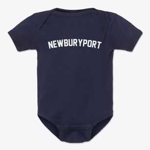 Newburyport Massachusetts Classic Curve Baby Onesie