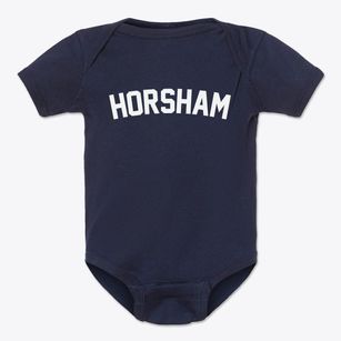 Horsham Pennsylvania Classic Curve Baby Onesie