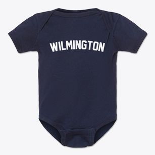 Wilmington Delaware Classic Curve Baby Onesie