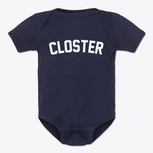 Closter New Jersey Classic Curve Baby Onesie
