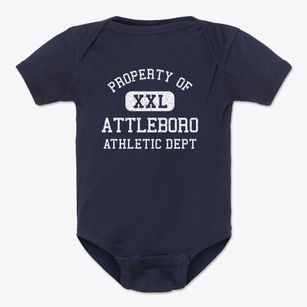 Attleboro Massachusetts Athletic Dept Baby Onesie