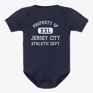 Jersey City New Jersey Athletic Dept Baby Onesie