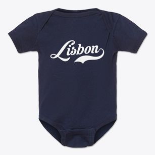 Lisbon New York Vintage Team Baby Onesie