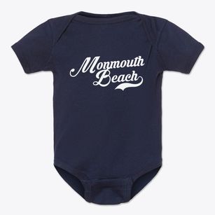 Monmouth Beach New Jersey Vintage Team Baby Onesie