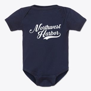Northwest Harbor New York Vintage Team Baby Onesie