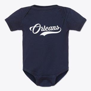 Orleans Indiana Vintage Team Baby Onesie