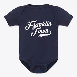 Franklin Town Massachusetts Vintage Team Baby Onesie