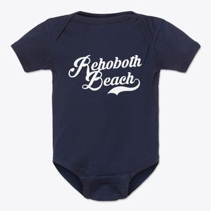 Rehoboth Beach Delaware Vintage Team Baby Onesie