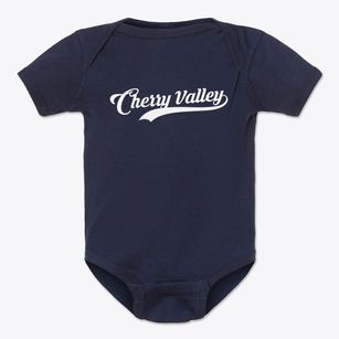 Cherry Valley New York Vintage Team Baby Onesie