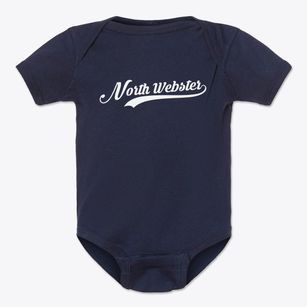 North Webster Indiana Vintage Team Baby Onesie
