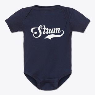 Strum Wisconsin Vintage Team Baby Onesie