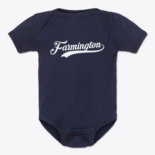 Farmington Connecticut Vintage Team Baby Onesie