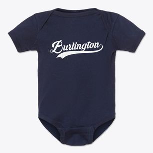 Burlington Iowa Vintage Team Baby Onesie
