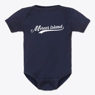 Mercer Island Washington Vintage Team Baby Onesie
