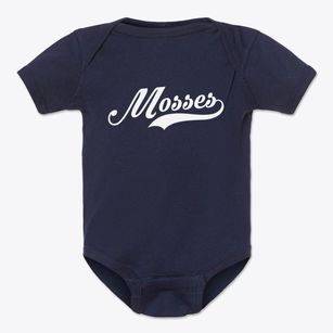 Mosses Alabama Vintage Team Baby Onesie