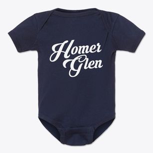 Homer Glen Illinois Vintage Team Baby Onesie