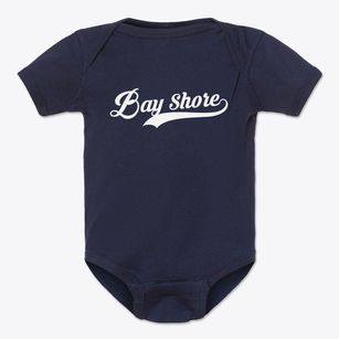 Bay Shore Michigan Vintage Team Baby Onesie