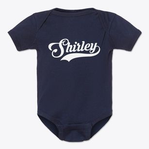Shirley Indiana Vintage Team Baby Onesie