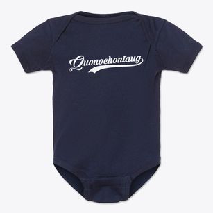 Quonochontaug Rhode Island Vintage Team Baby Onesie