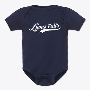 Lyons Falls New York Vintage Team Baby Onesie