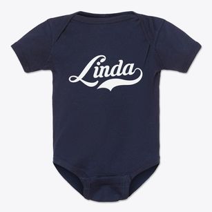Linda California Vintage Team Baby Onesie