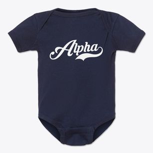 Alpha Minnesota Vintage Team Baby Onesie