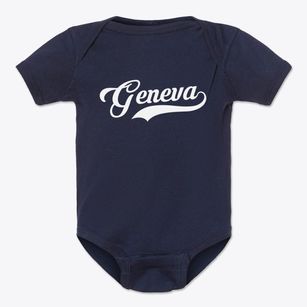 Geneva Georgia Vintage Team Baby Onesie