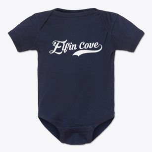 Elfin Cove Alaska Vintage Team Baby Onesie