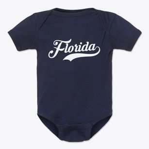 Florida Missouri Vintage Team Baby Onesie