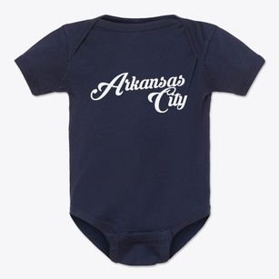 Arkansas City Kansas Vintage Team Baby Onesie