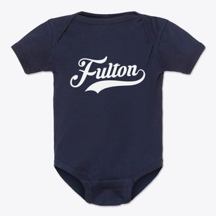 Fulton New York Vintage Team Baby Onesie