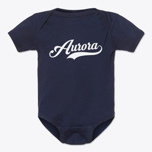 Aurora Missouri Vintage Team Baby Onesie