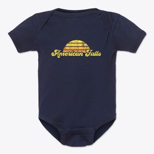 American Falls Idaho Sublime Sunset Baby Onesie