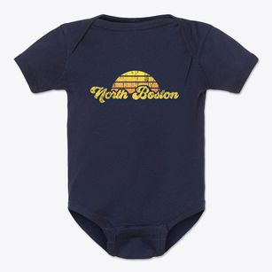 North Boston New York Sublime Sunset Baby Onesie