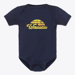 Wausau Wisconsin Sublime Sunset Baby Onesie