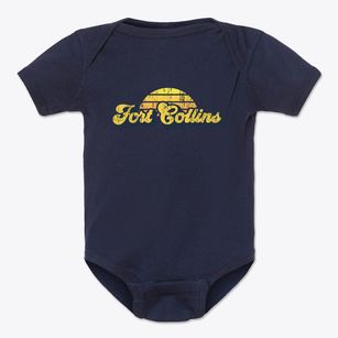 Fort Collins Colorado Sublime Sunset Baby Onesie
