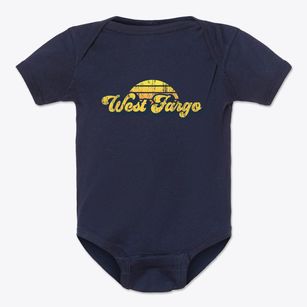 West Fargo North Dakota Sublime Sunset Baby Onesie