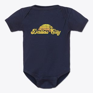 Dallas City Illinois Sublime Sunset Baby Onesie