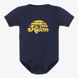 Afton Iowa Sublime Sunset Baby Onesie
