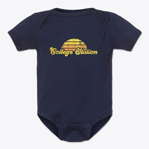 College Station Texas Sublime Sunset Baby Onesie