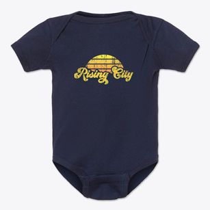 Rising City Nebraska Sublime Sunset Baby Onesie