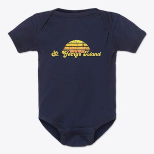St. George Island Maryland Sublime Sunset Baby Onesie
