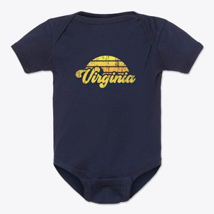 Virginia Nebraska Sublime Sunset Baby Onesie