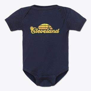 Cleveland Mississippi Sublime Sunset Baby Onesie