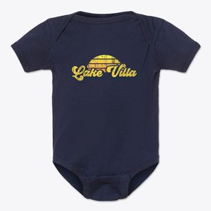 Lake Villa Illinois Sublime Sunset Baby Onesie