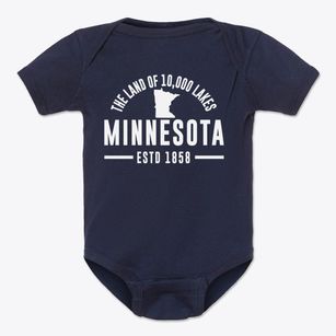  Minnesota Motto Baby Onesie